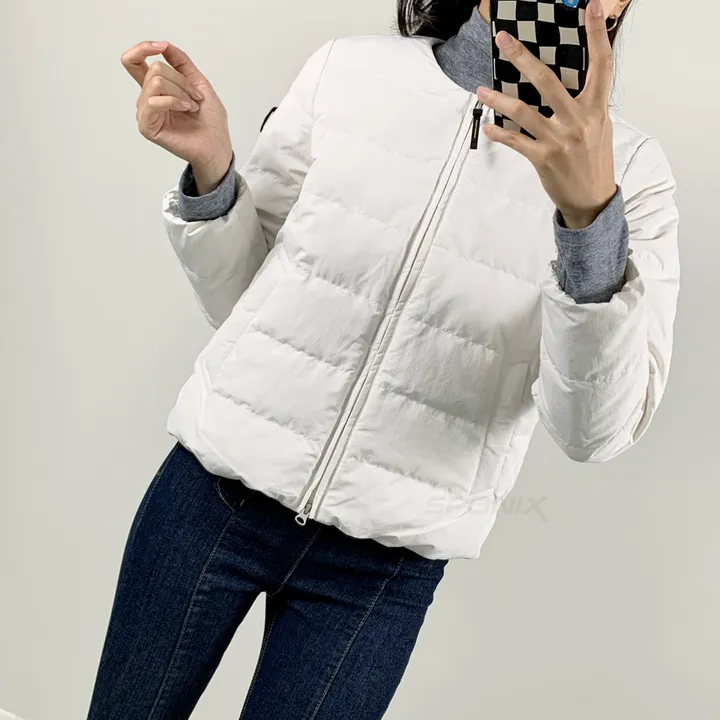 💗2024 신상 할인💗 내셔널지오그래픽 경량 패딩 헤론 여성 겨울 구스 다운 점퍼 사무실 실내 자켓 상세 이미지 13