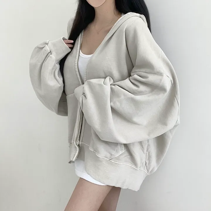 [커플템왕추천❤️/탄탄고퀄] 베이 피그먼트 쭈리 투웨이 후드집업 상세 이미지 39