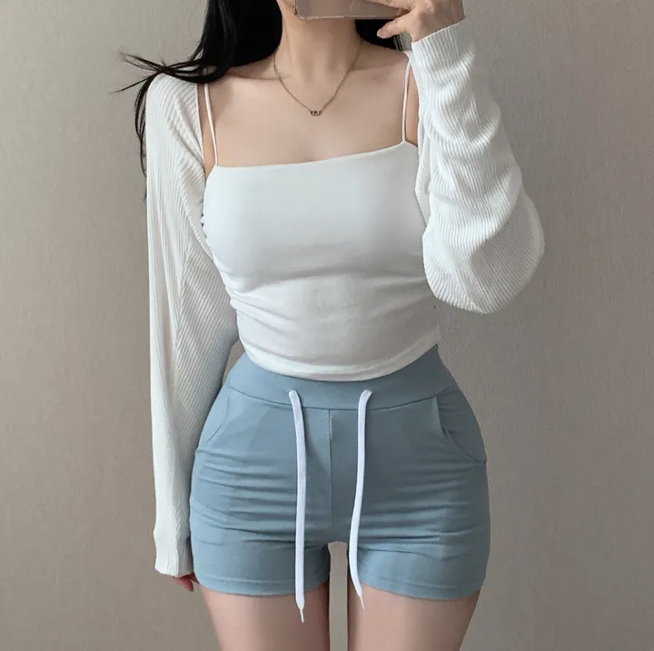 *[4col/핏예쁨]가벼운 썸머 데일리 크롭 니트 볼레로 가디건 상세 이미지 12