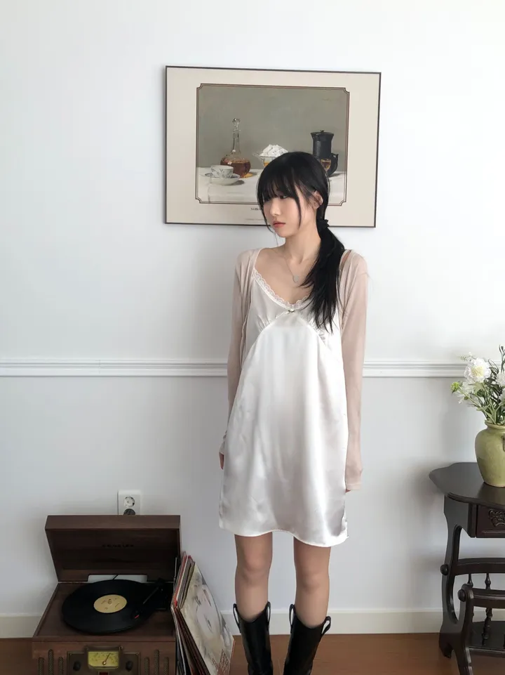 텐셀 브이넥 가디건 (3color) 상세 이미지 4