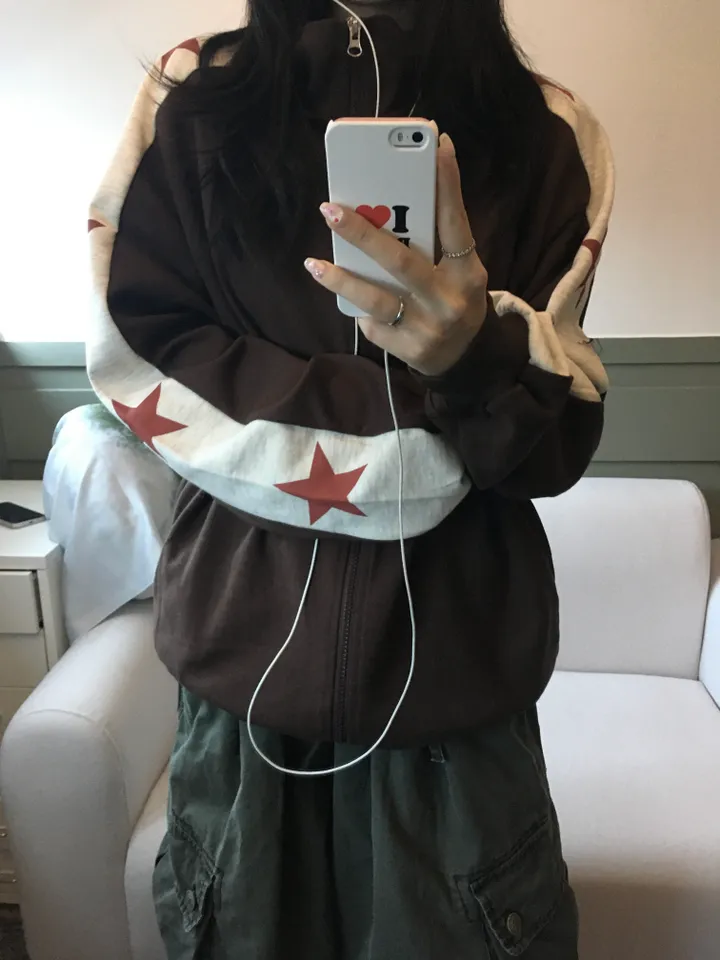 Hosi star printing Hood zip-up 호시 별 프린팅 후드집업 3color 상세 이미지 14