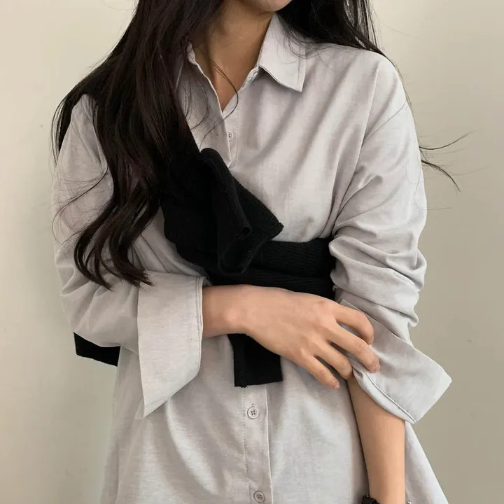 [컬러추가] 고급스러운, 옥스포드 박시핏 셔츠;7col 상세 이미지 8