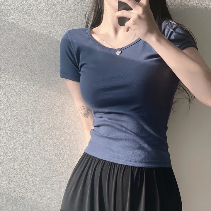 [11color/인생반팔] 코튼 데일리 부드러운 무지 라운드 반팔 기본 티셔츠 - 11color 상세 이미지 46