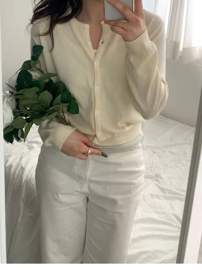 [주문폭주!][봄신상/데일리템/최저가] 아렌 베이직 라운드 가디건 (10color) 상세 이미지 35
