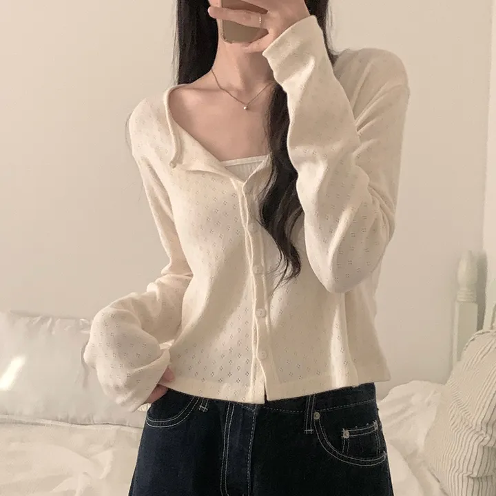 로로 펀칭 가디건 (8color) 상세 이미지 36