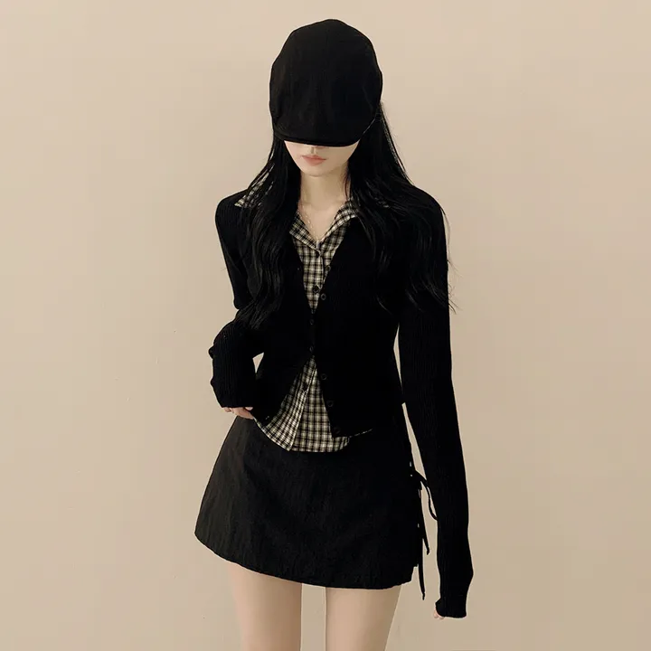 [고퀄!청순여리핏🤍] 러블리색감~ 파스텔 허리잘록 골지 슬림핏 봄여름 긴팔 크롭 니트가디건 소라 딸기우유 여름쿨톤 추천 벚꽃룩 상세 이미지 29