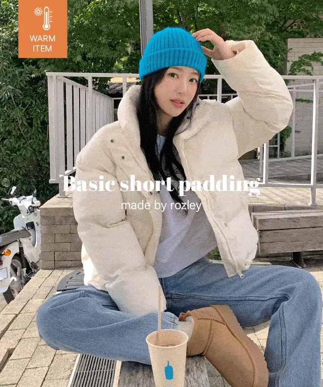 [부분당일출고/고퀄/MADE] 니어 웰론 베이직 숏 패딩 점퍼