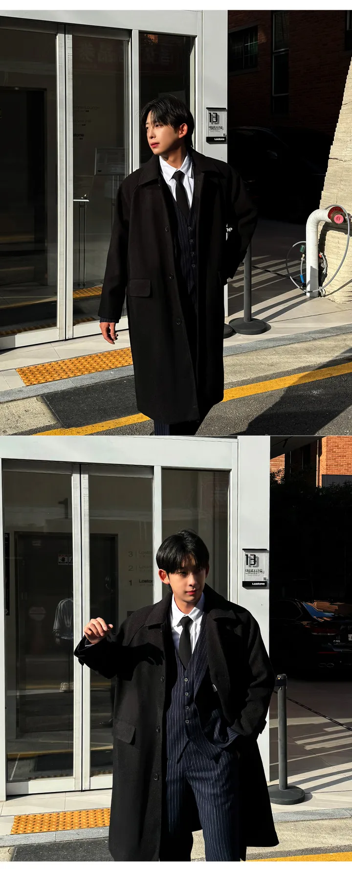 남자 빅스 오버핏 겨울 나그랑 발마칸 울 코트 상세 이미지 20