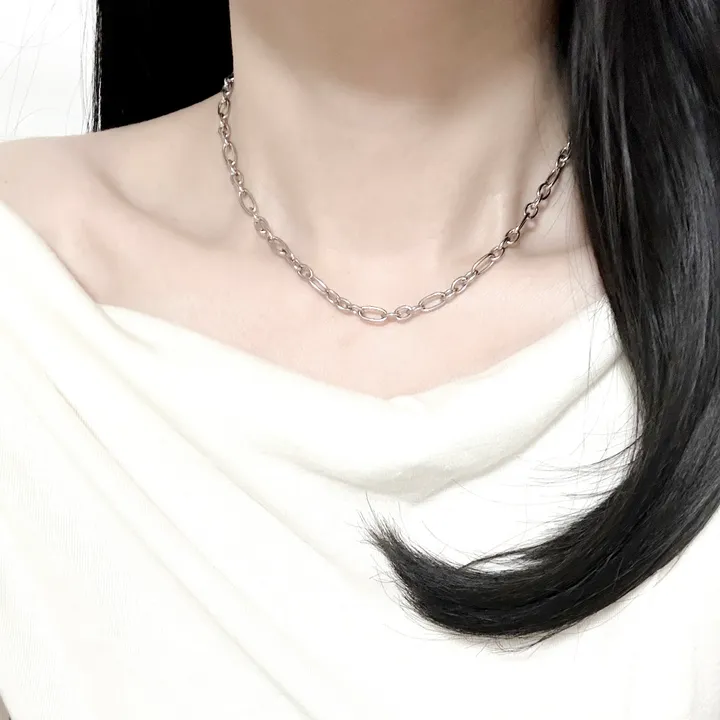 4주년 감사❤️6200원 [2개이상구매시할인]써지컬 데일리 초커 레이어드 목걸이 클립 십자가 하트 진주 볼드 군번줄 볼체인 블랙체인 상세 이미지 35