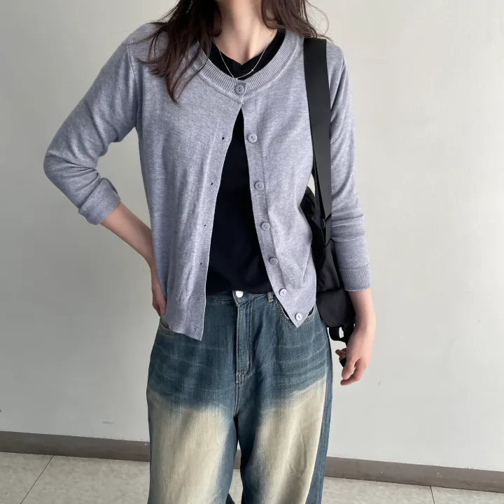 [ 최저가 / 데일리템 ] 보들보들 데일리 기본 니트 가디건 상세 이미지 12