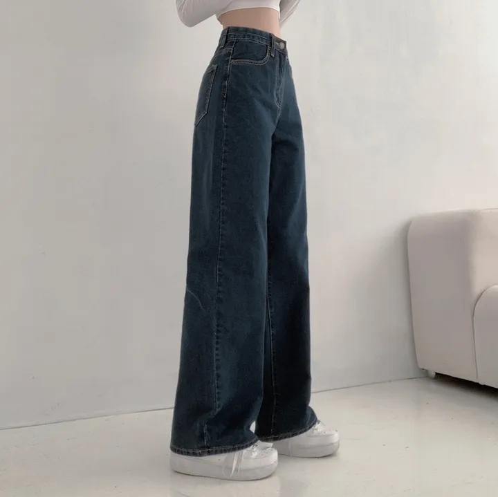 [히든밴딩/3단기장/S-4XL💫] 리어스 세미 와이드 롱 워싱 데님 팬츠 6colors 상세 이미지 9