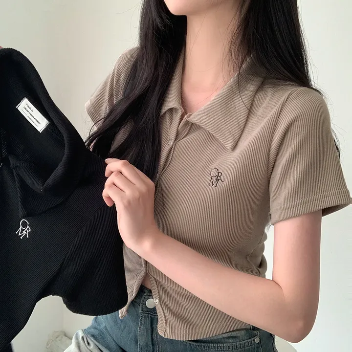 [드디어반팔출시!!/아이보리 당일출고🎉] 자체제작 #크치Made 반팔 ver. 웨하스 슬림핏 카라 골지 반팔 니트 가디건 - cd 상세 이미지 64