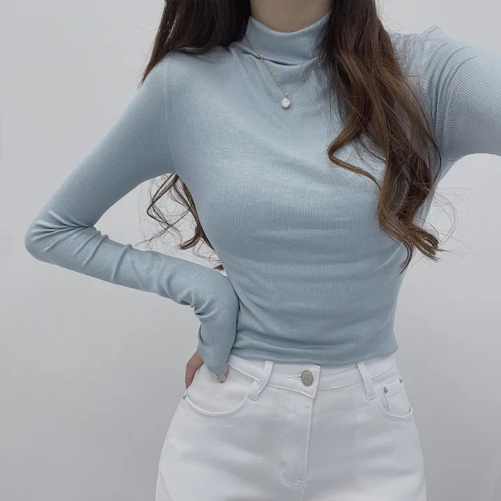 *여신미폭발*[고급글램핏/모델강추!]청담 며느리 반목 폴라 긴팔 티셔츠 상세 이미지 31