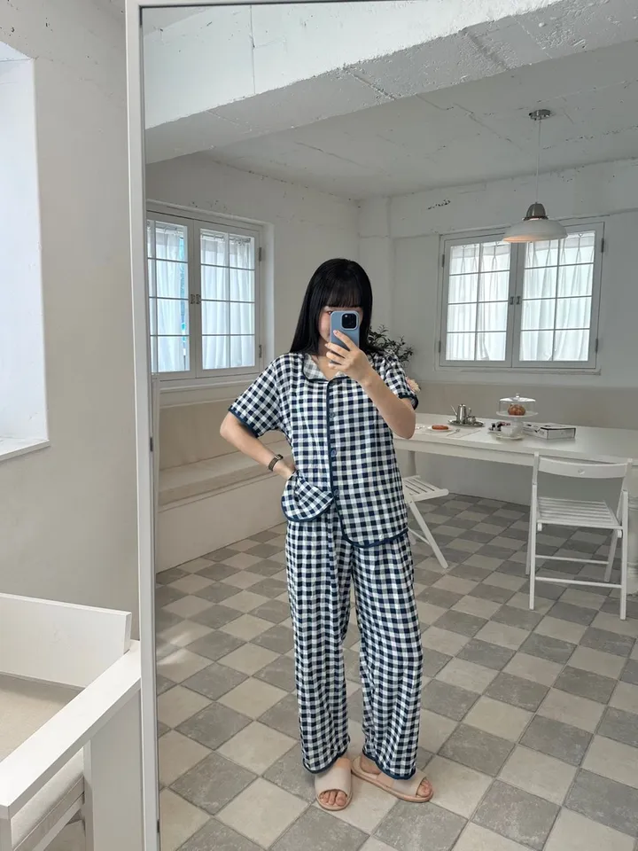 고방 파자마 3세트 2color 홈웨어 여름잠옷 상세 이미지 3