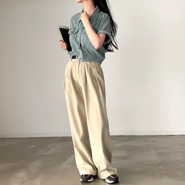 [후기극찬!/완전추천✨] 완소 웨이브 썸머 데님 반팔 자켓 청남방 - jk 상세 이미지 62