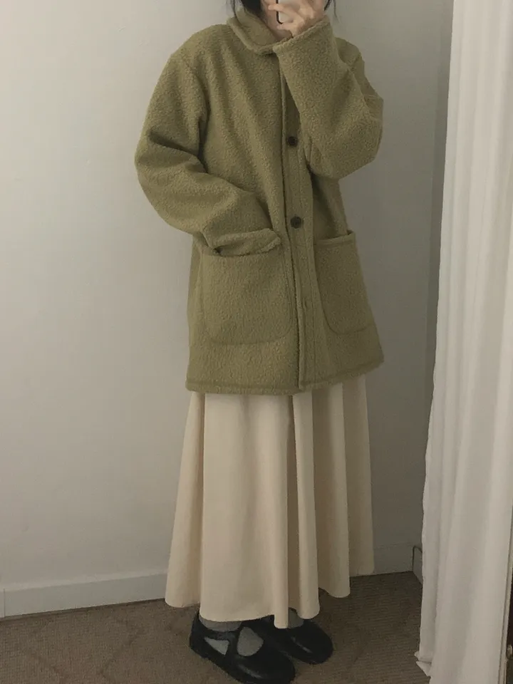 부클하프코트 (3color) 상세 이미지 35