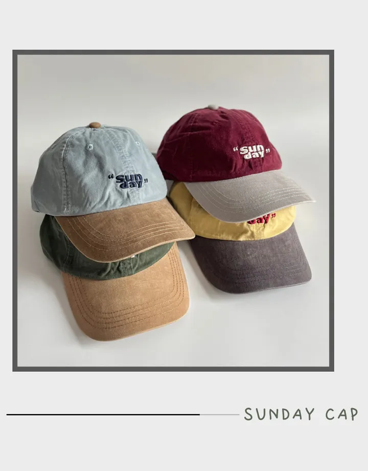 [당일출고] SUNDAY 볼캡 모자 야구모자 데일리 빈티지 캐주얼 봄 신상 상세 이미지 4