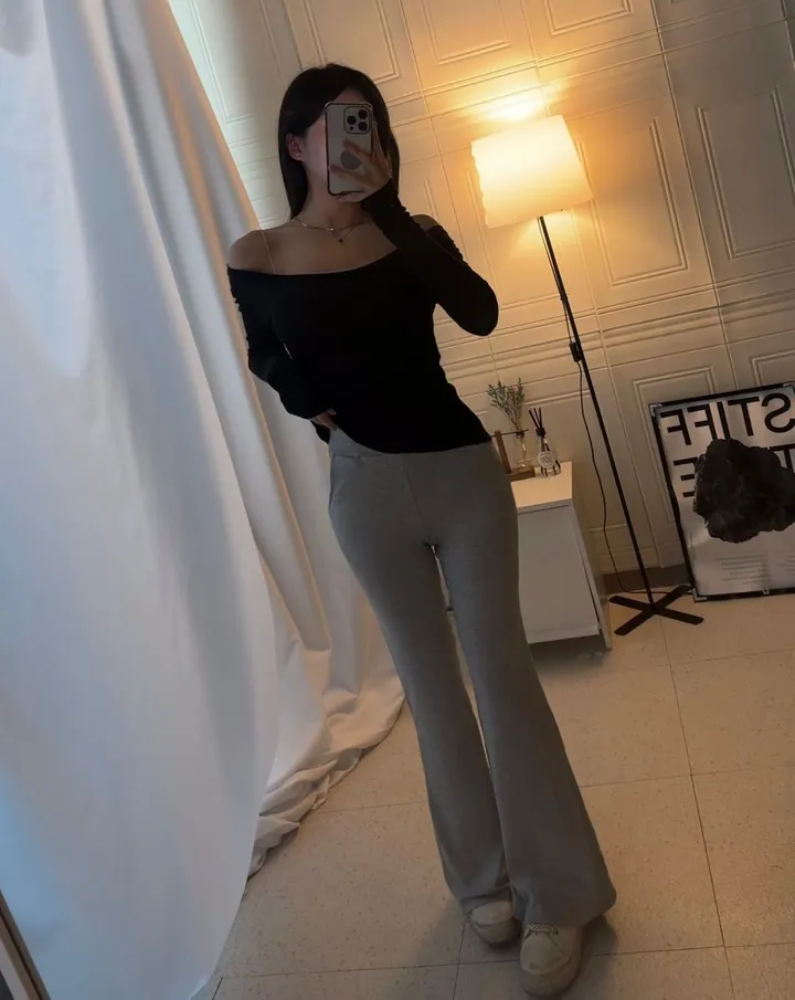 슬림 찰랑 쫀득 부츠컷 팬츠 (몸매보정/꾸안꾸/슬림핏) 상세 이미지 9