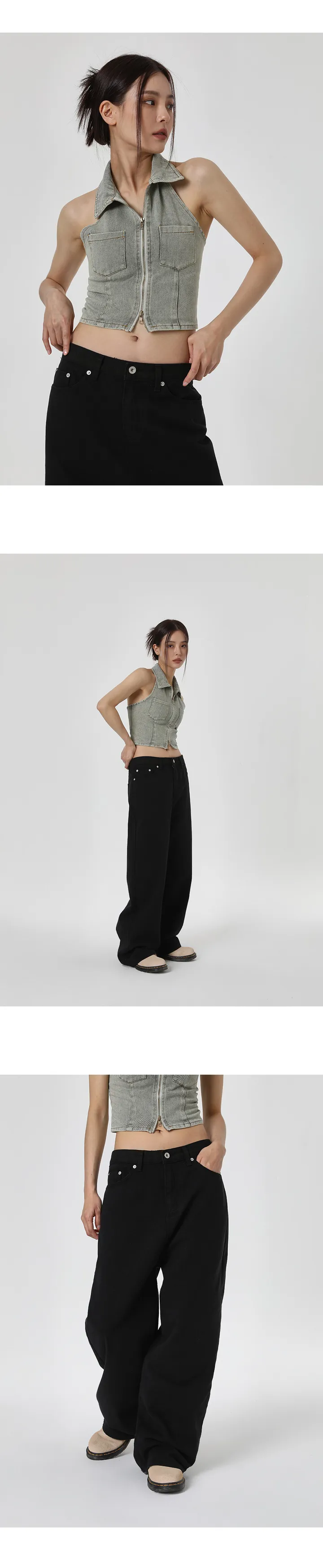 [5만장판매] (UNISEX) 미런 와이드 코튼팬츠 (바지 긴바지 캐주얼 맥시 남녀공용 코튼 데일리 대학교 개강룩 새학기 봄) 상세 이미지 3