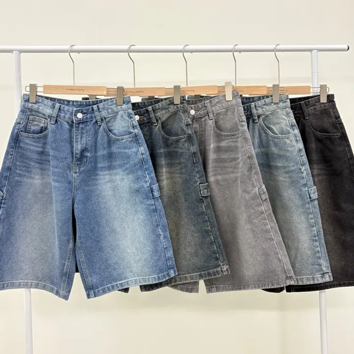 [카펜더버뮤다🐰/숏&롱/~2XL] 아일렛 카펜더 5부 7부 버뮤다 데님 숏팬츠 여름반바지 기장선택 남녀공용 하체커버 빅사이즈 (5Col) 상세 이미지 48