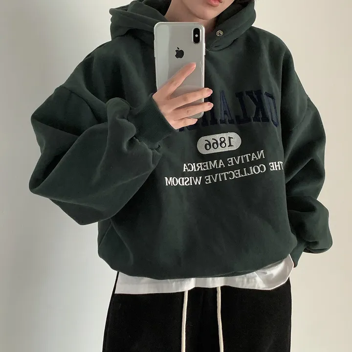 [대박핏보장✨/98%만족/진그레이 당일출고!] 자체제작 #크치Made 꿈에 나온 핏, 오클라호마 1866  양기모 맨투맨 긴팔 후드티 ; 5컬러 상세 이미지 122
