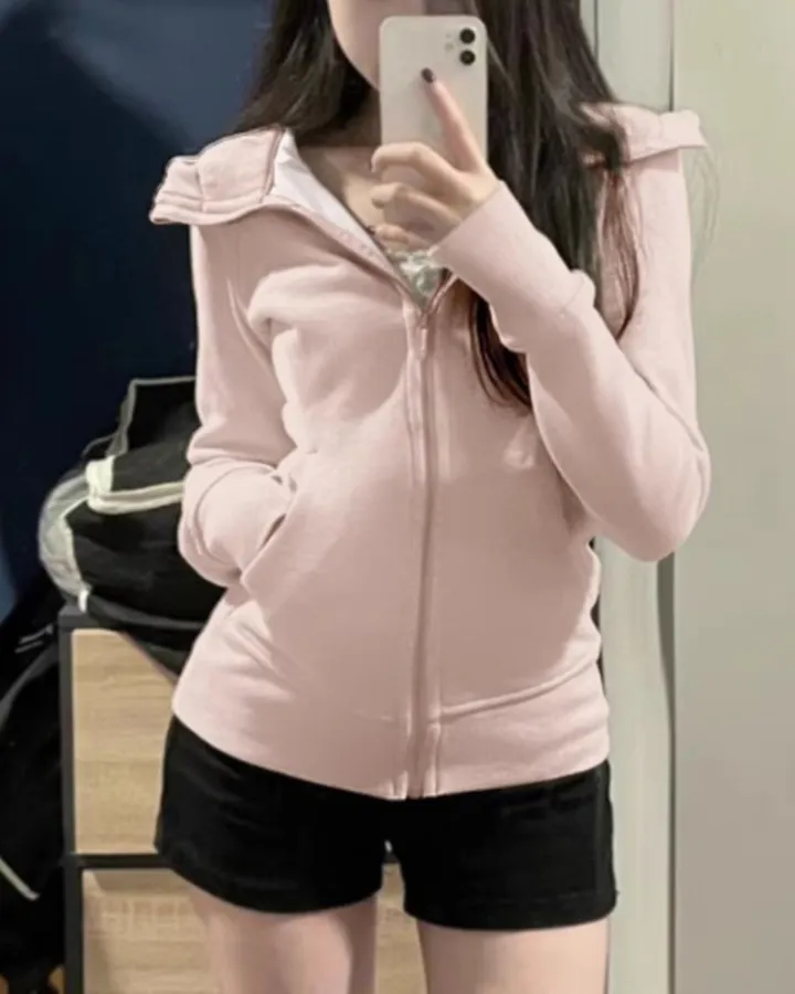 고급 버전🖤슬림핏 후드집업 상세 이미지 3