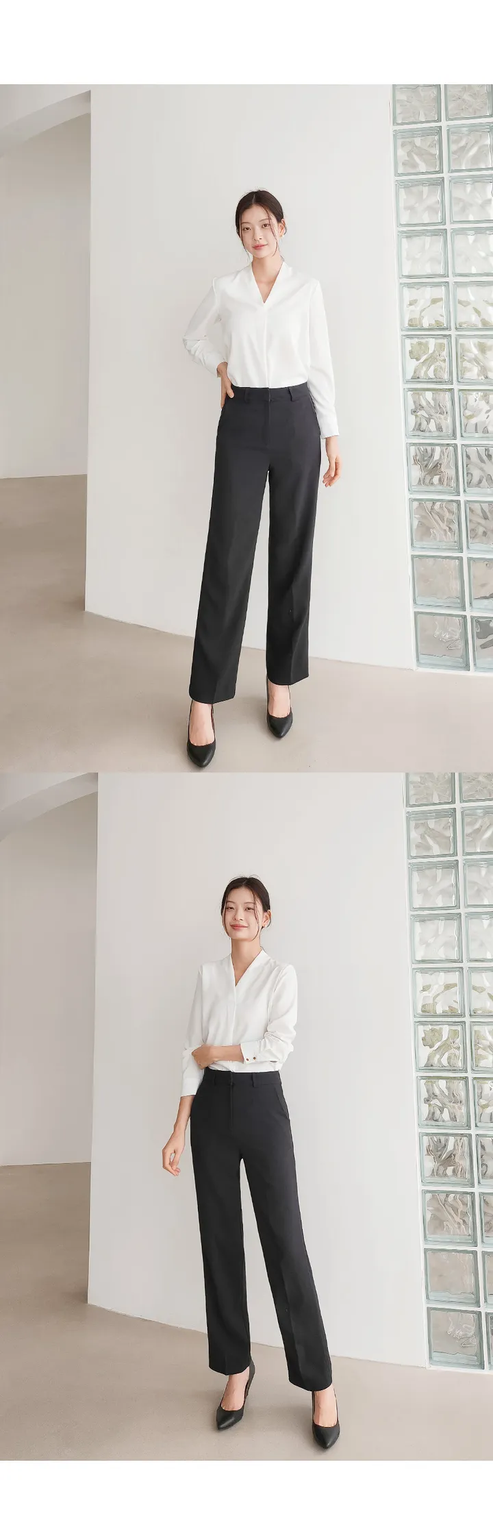 [2만장판매 가성비 바지정장세트] 44~100(XS~3XL) 면접복장 유니폼 발표의상 블랙 상세 이미지 27