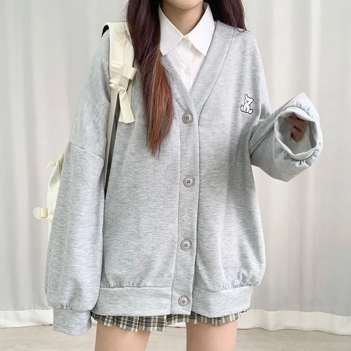 🌸봄신상/오버핏🌸 베스트 가디건 모음전 ✔ 오버핏가디건 니트가디건 학생가디건 교복가디건 스쿨룩가디건 캐릭터 빅사이즈 아우터  봄 봄옷 봄가디건 크롭가디건 롱가디건 봄아우터 상세 이미지 7