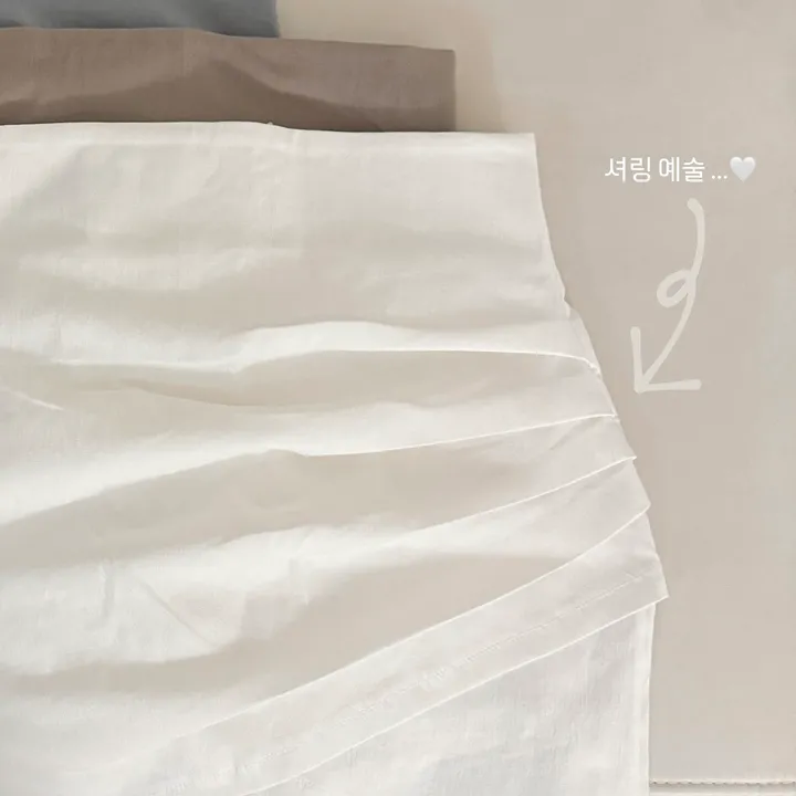 *들뜸X*쫀쫀보정핏🩷 비너스 셔링 스커트 - 4color / 속바지O 미니스커트 스커트 치마바지 치마 h라인 하이웨스트 스판 기본 데이트룩 하객룩 베이직 데일리 봄 봄옷 봄하의 상세 이미지 12