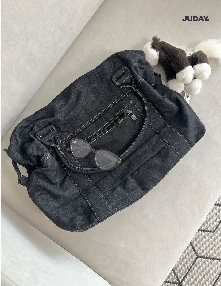 Lee 데일리 핸드백 크림 블랙데님 블루데님 상세 이미지 10