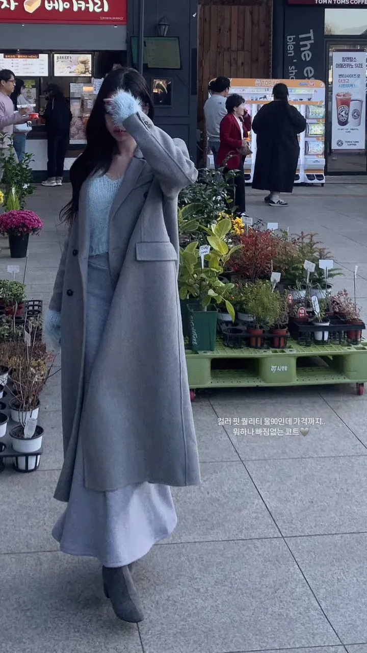 [울90%💛여성스러움극대화] 고퀄리티 핸드메이드 벨티드 울코트 롱코트 상세 이미지 48