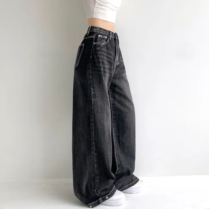 [모델소장🖤/기장선택/~XL] 페이블 3기장 힙 빈티지 워싱 하이웨스트 로우 밑단 스냅 조거 와이드 데님 팬츠 청바지 키작녀 키큰녀 남녀공용 사계절팬츠 빅사이즈 상세 이미지 32