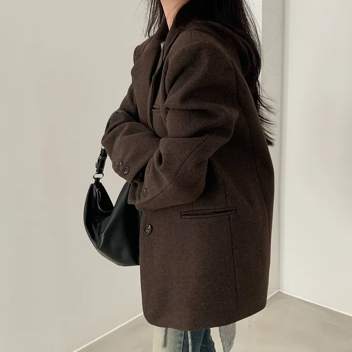 [wool100%/브랜드공정]  윈터 싱글 투버튼 카라 리얼 울 자켓 블레이저 - jk 상세 이미지 69