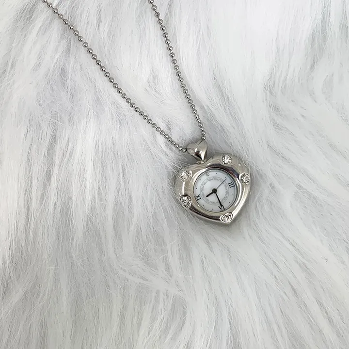 Twinkle Heart Clock Long Necklace 상세 이미지 19