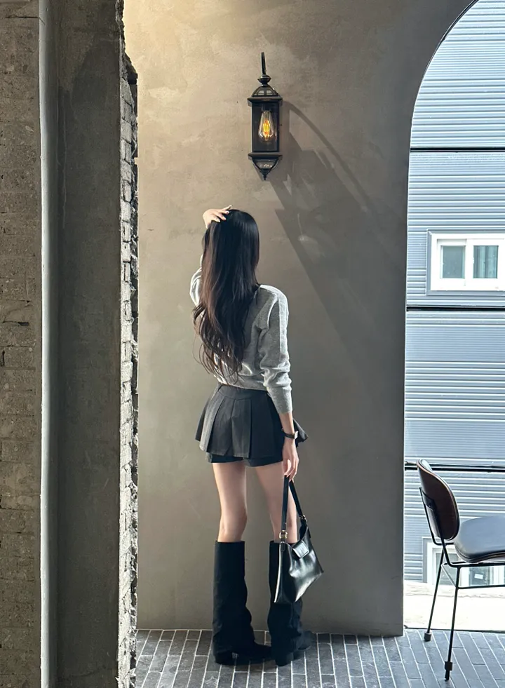 [단독*에이블리f/w신상/모델극찬/기본템정석*]심플베이직데일리니트가디건 -5color(아이보리,연브라운,블랙,연그레이,진그레이) 상세 이미지 37