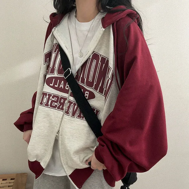 [봄아우터!/박시핏] 스탠스 나그랑 박시 투웨이 후드집업 4color 상세 이미지 8