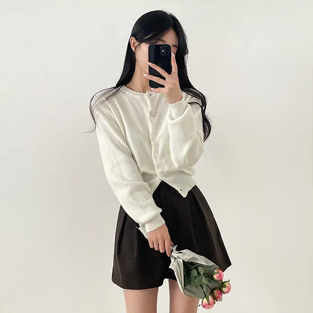 [~10컬러] 보노보노 크롭핏 단정해 니트가디건 상세 이미지 2