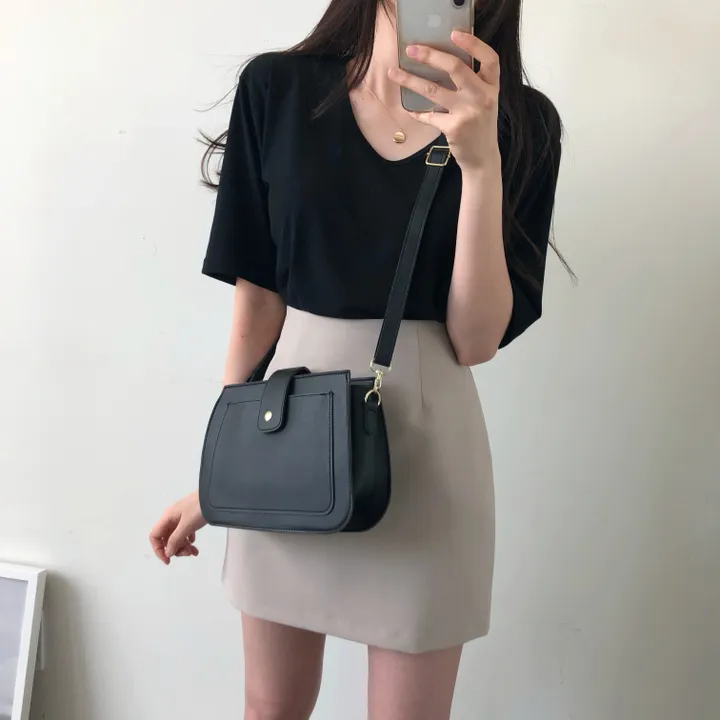 (국내제작 부드러움) 찰랑 데일리 기본 반팔 티셔츠 상세 이미지 40