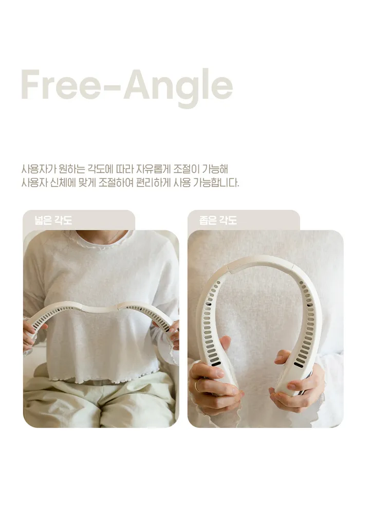 💕내일도착/어버이날💕넥밴드 휴대용 선풍기 핸즈프리 듀얼 넥쿨러 미니 여름 필수 아이템 여행 캠핑 목 선풍기 충전식 저소음 3컬러 에어 터보 용량 4000mAh 부모님 커플 우정 상세 이미지 18