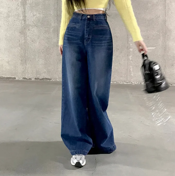 [3color/주인장인생템] 모디 립포켓 탄탄 롱 와이드데님 롱팬츠 키큰녀청바지 인생청바지 상세 이미지 56