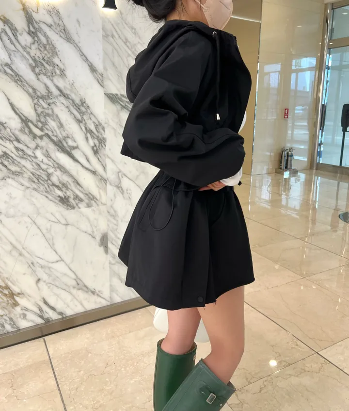 *숏or롱* [MADE🧵] *당일배송* 블라썸 스트링 후드 야상 점퍼 (5color) 간절기 봄자켓 봄야상 봄트렌치 하프트렌치 크롭야상 바람막이 상세 이미지 19
