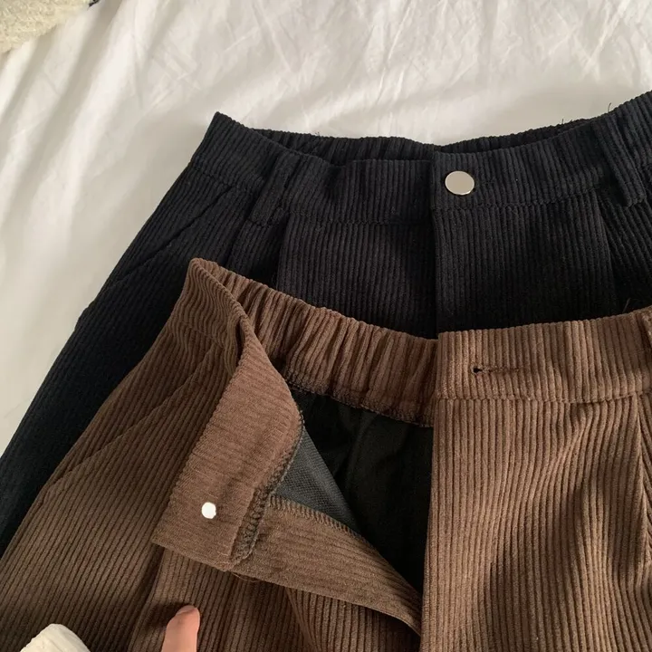 핀턱 코듀로이 뒷밴딩 골덴 하프팬츠 반바지 봄 가을 겨울 상세 이미지 24