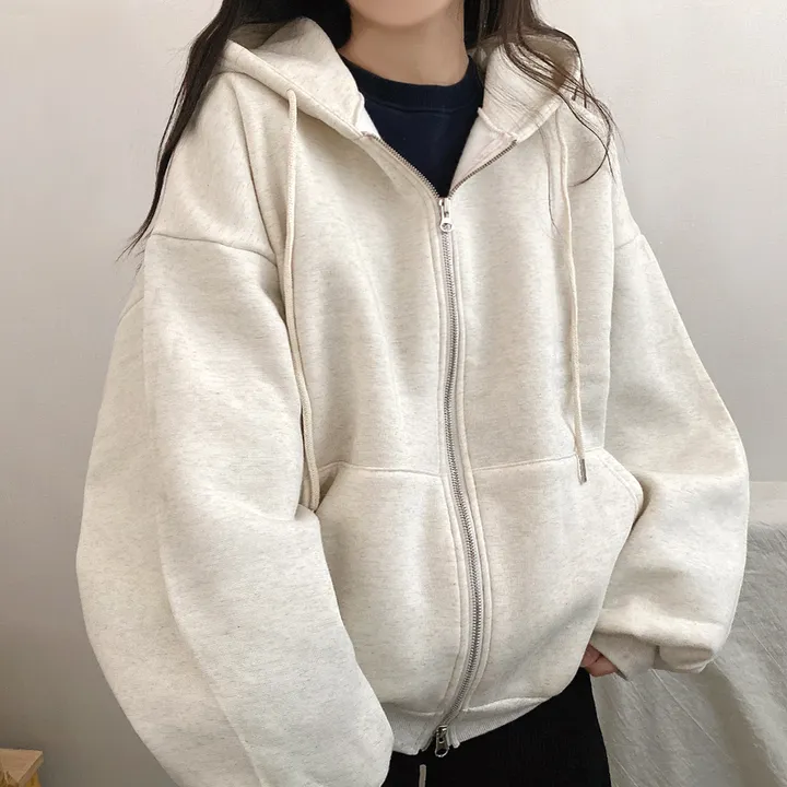 [기모/6color] 마일드 데일리 오버핏 투웨이 무지 후드집업 상세 이미지 27