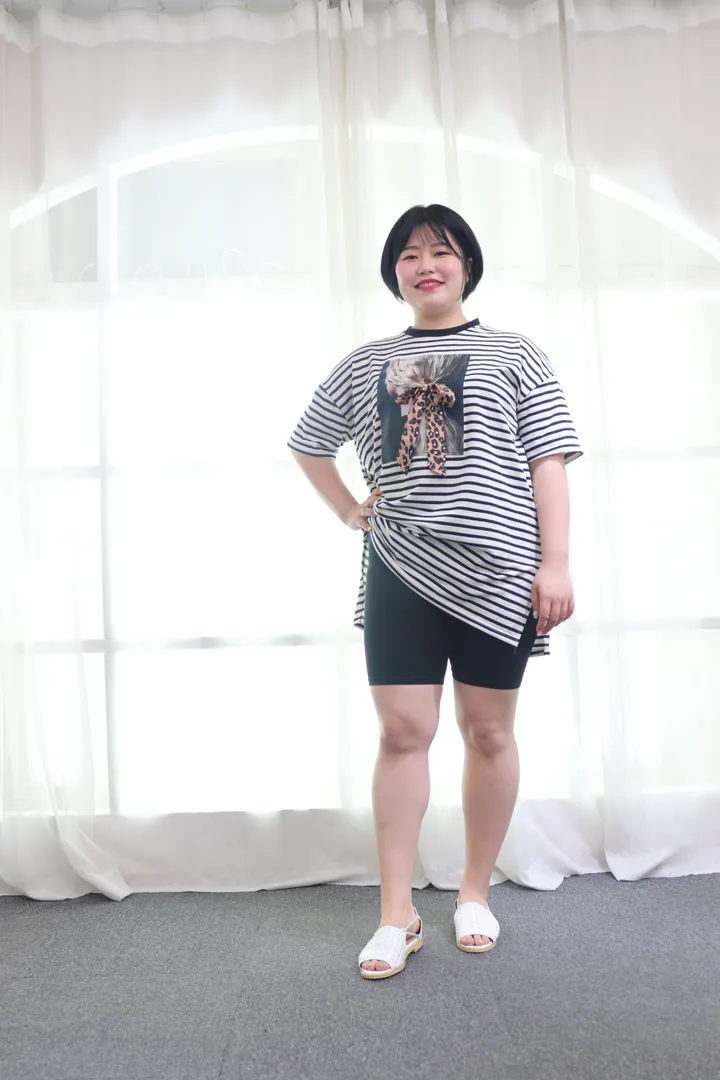 [ 1+1, 2장구성 효아르 4/5부 속바지] 빅사이즈 래쉬가드 레깅스 상세 이미지 3