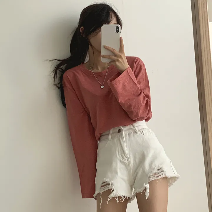 [ 필수템!/10colors ] 샌디 데일리 슬라브 긴팔T 상세 이미지 35
