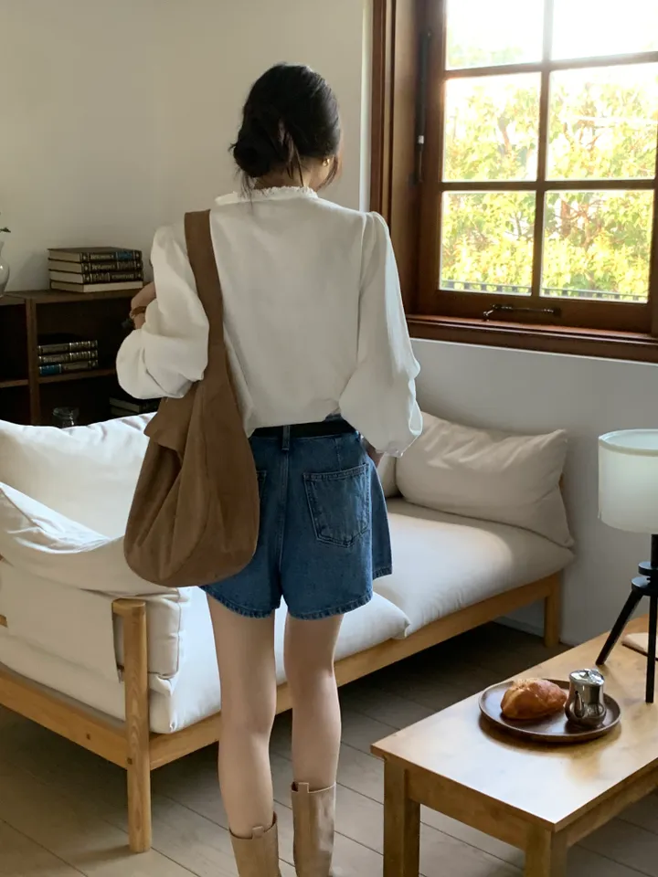 스웨이드 빅 에코 숄더백 (3color) 상세 이미지 2