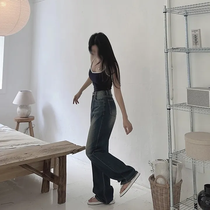 [당일출고] #누적10만장 썸머ver [MADE] 블림진 오버핏 딥 브러쉬 롱 와이드 데님 팬츠 (기장선택) 상세 이미지 96