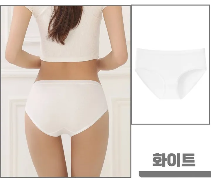 [장당2,300원/당일출고🎈/90-110까지] 4장세트 봄컬러 파스텔 무압박 러블리 면스판 팬티 순면 팬티 햄팬티 상세 이미지 30