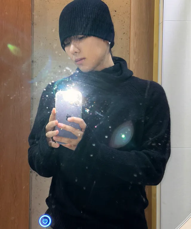 Mohair balaclava hood knit 3C