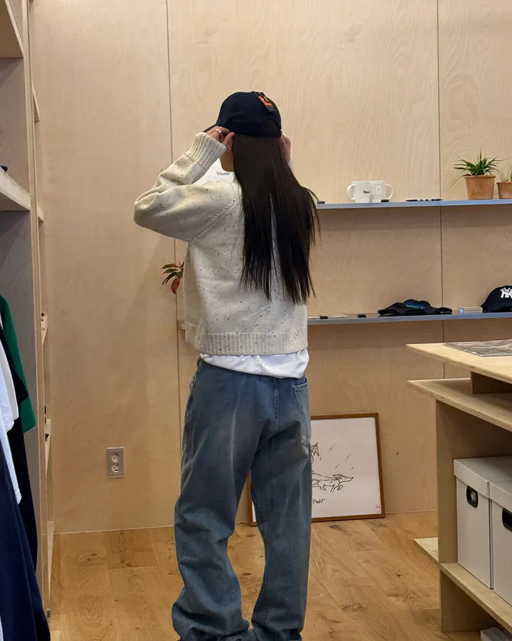 페퍼 하이넥 버튼 가디건 상세 이미지 6